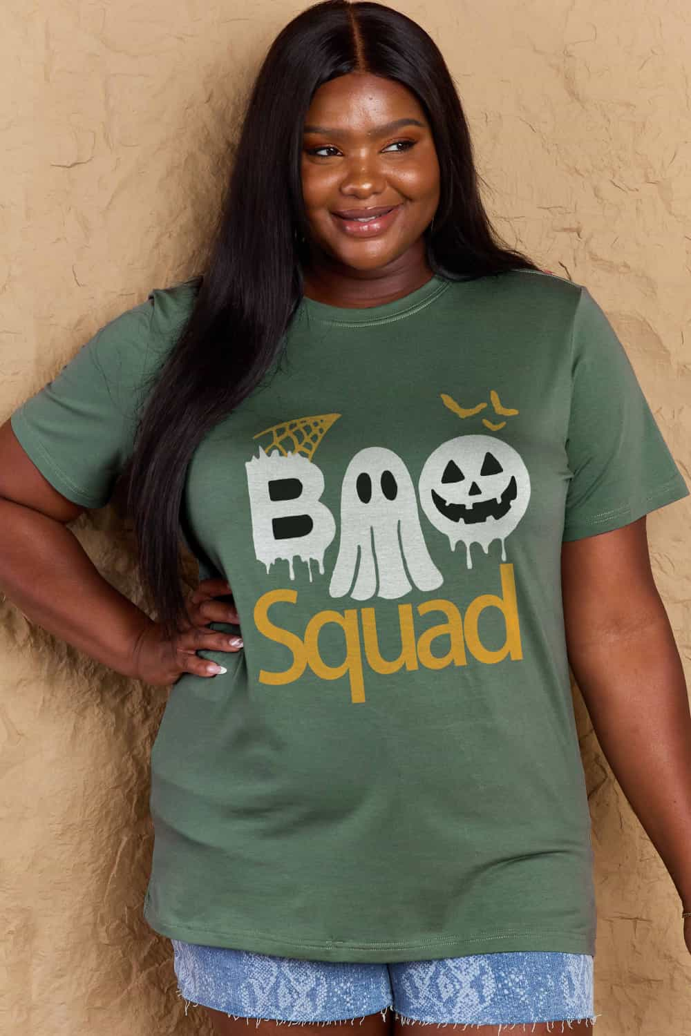 BOO SQUAD Graphic Cotton T-Shirt