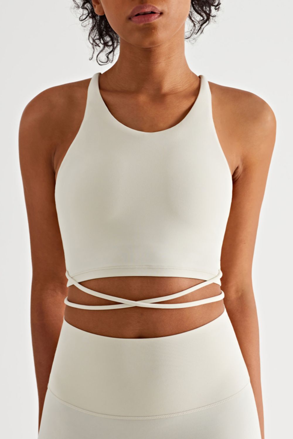 Crisscross Tied Sports Bra