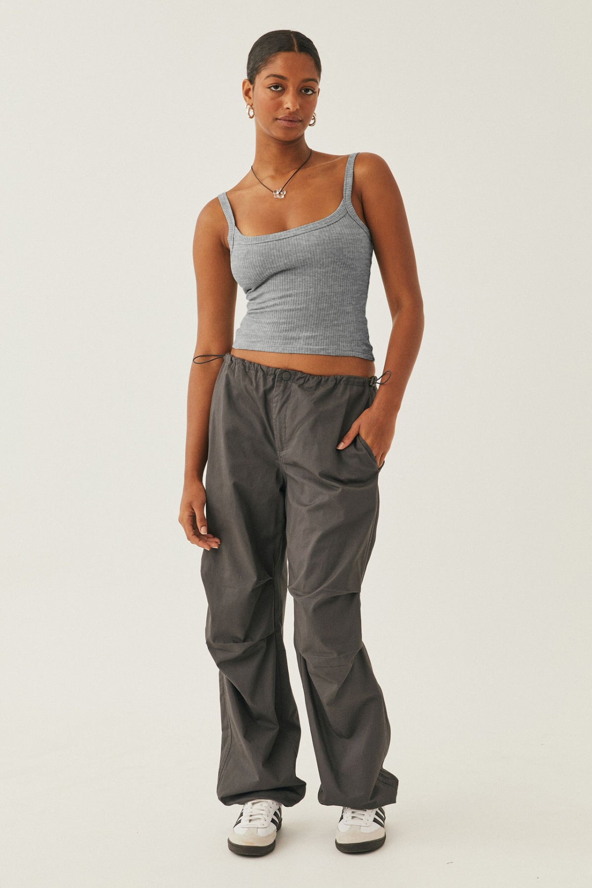 Solid Ribbed Knit Camisole