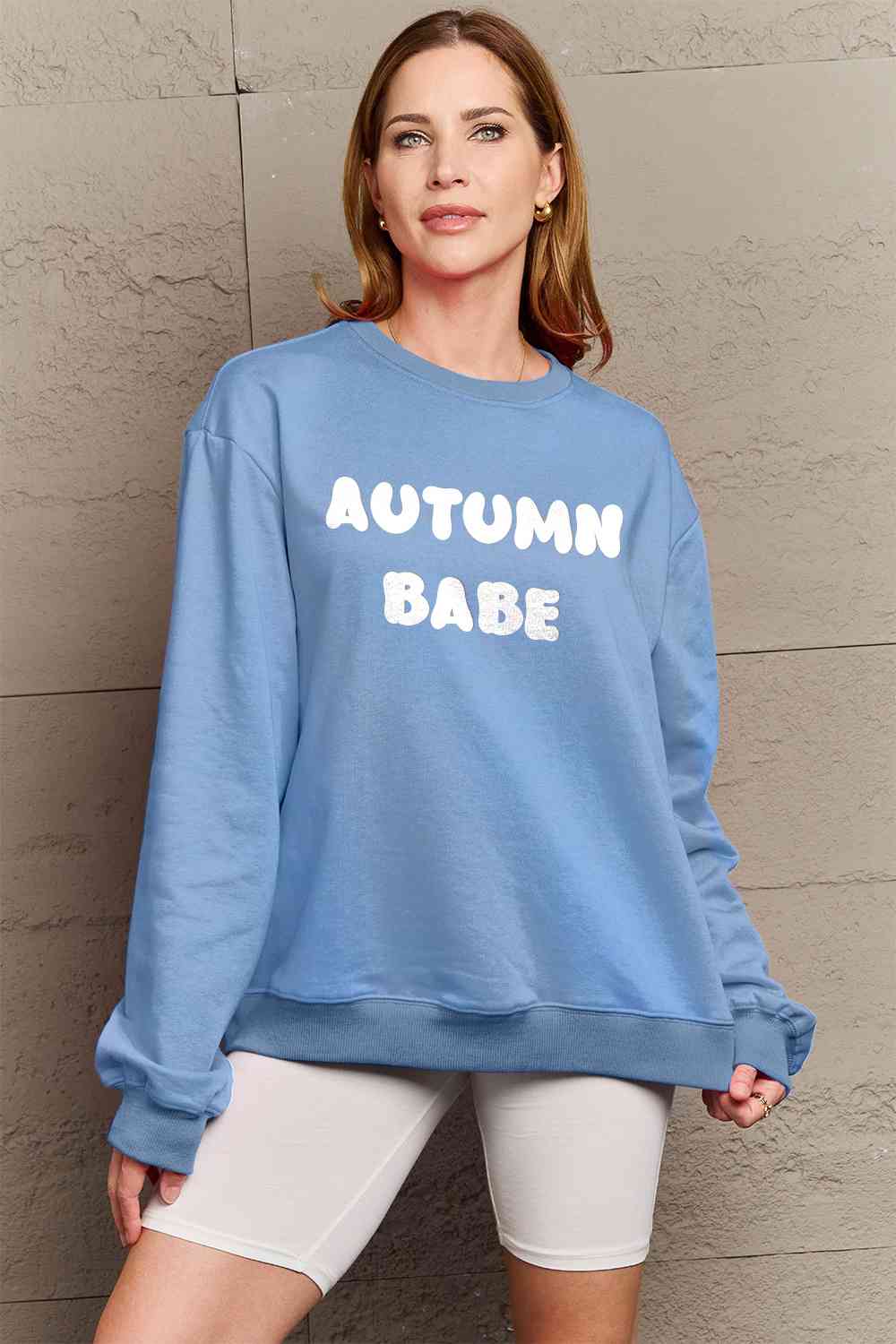 AUTUMN BABE Graphic Sweatshirt