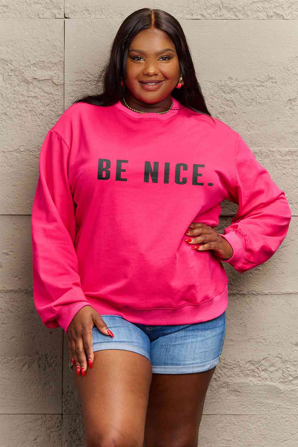 BE NICE Graphic Sweatshirt