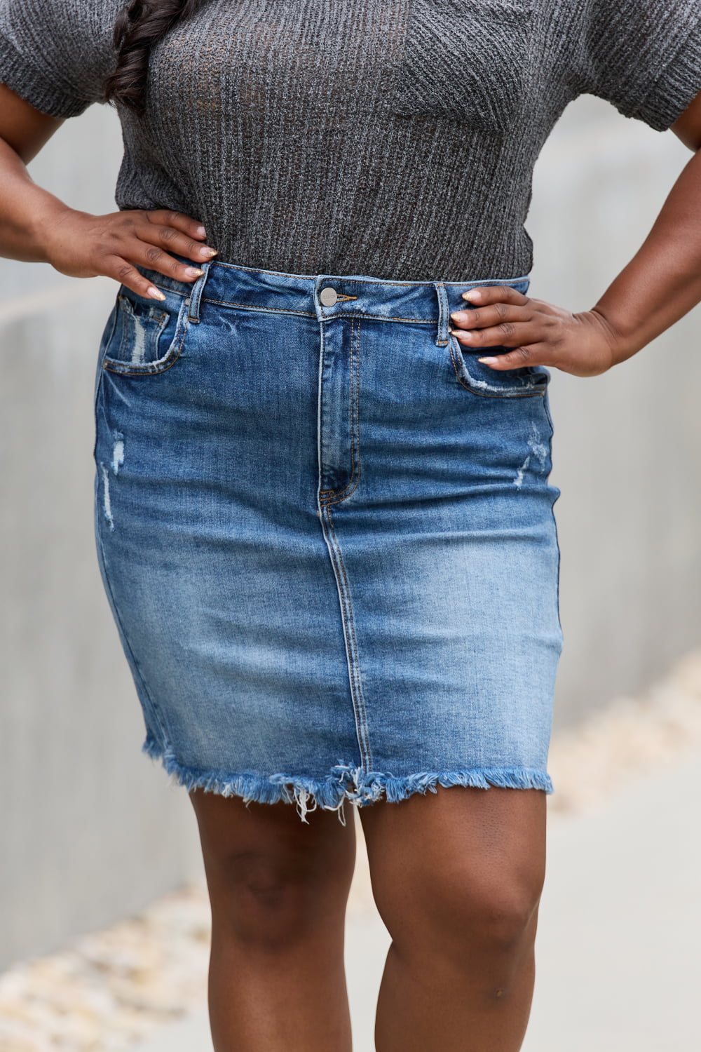 Denim Mini Skirt