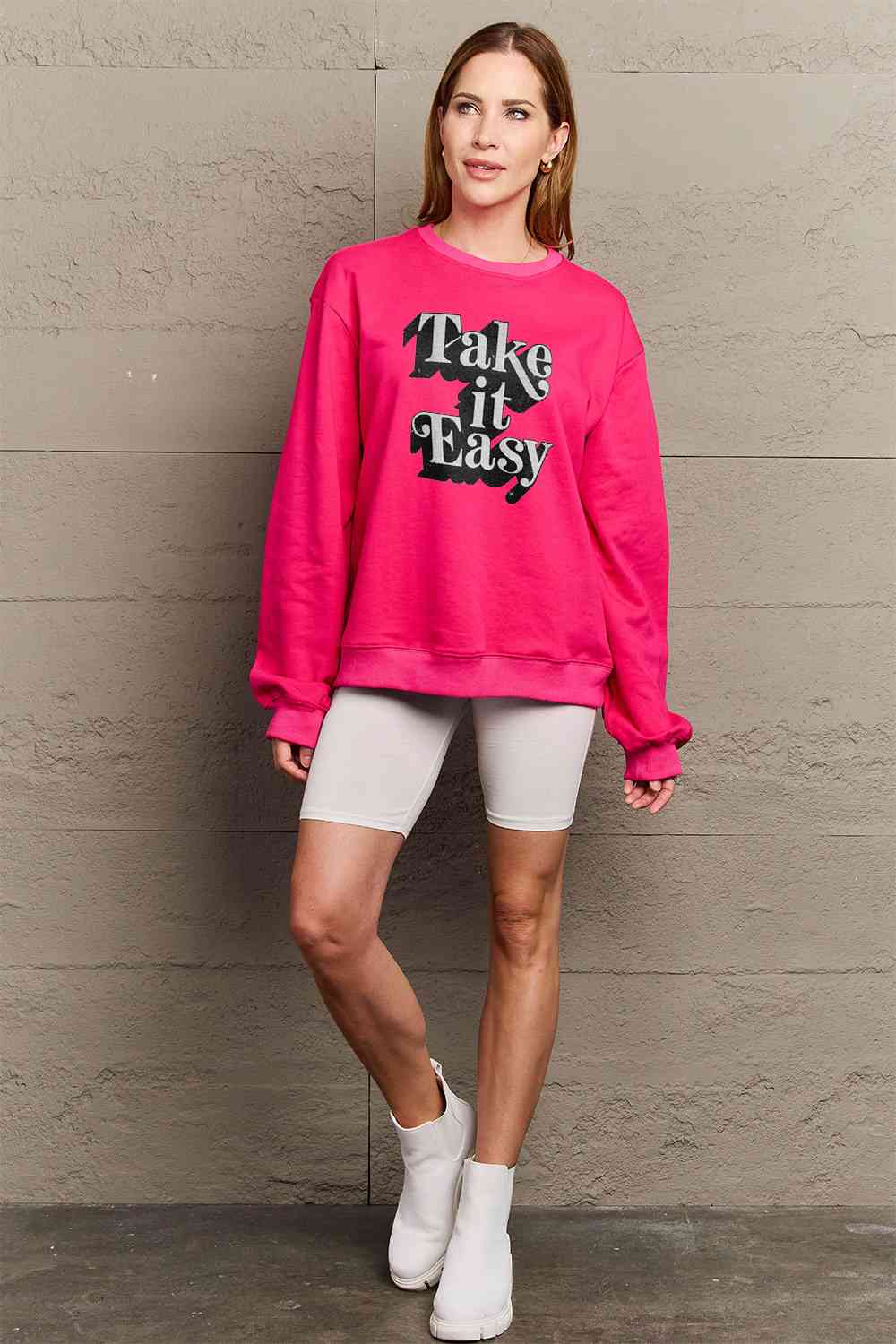 TAKE IT EASY Graphic Sweatshirt