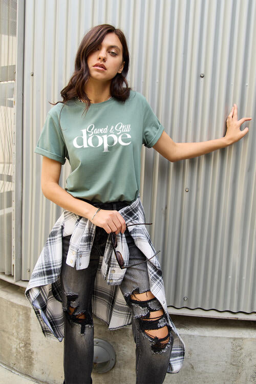 Letter Graphic Short Sleeve T-Shirt