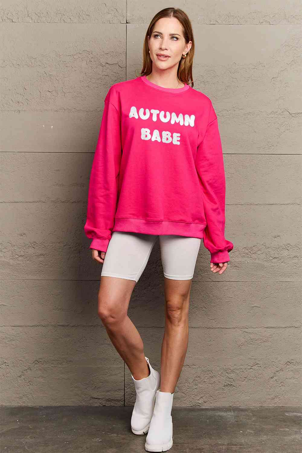 AUTUMN BABE Graphic Sweatshirt