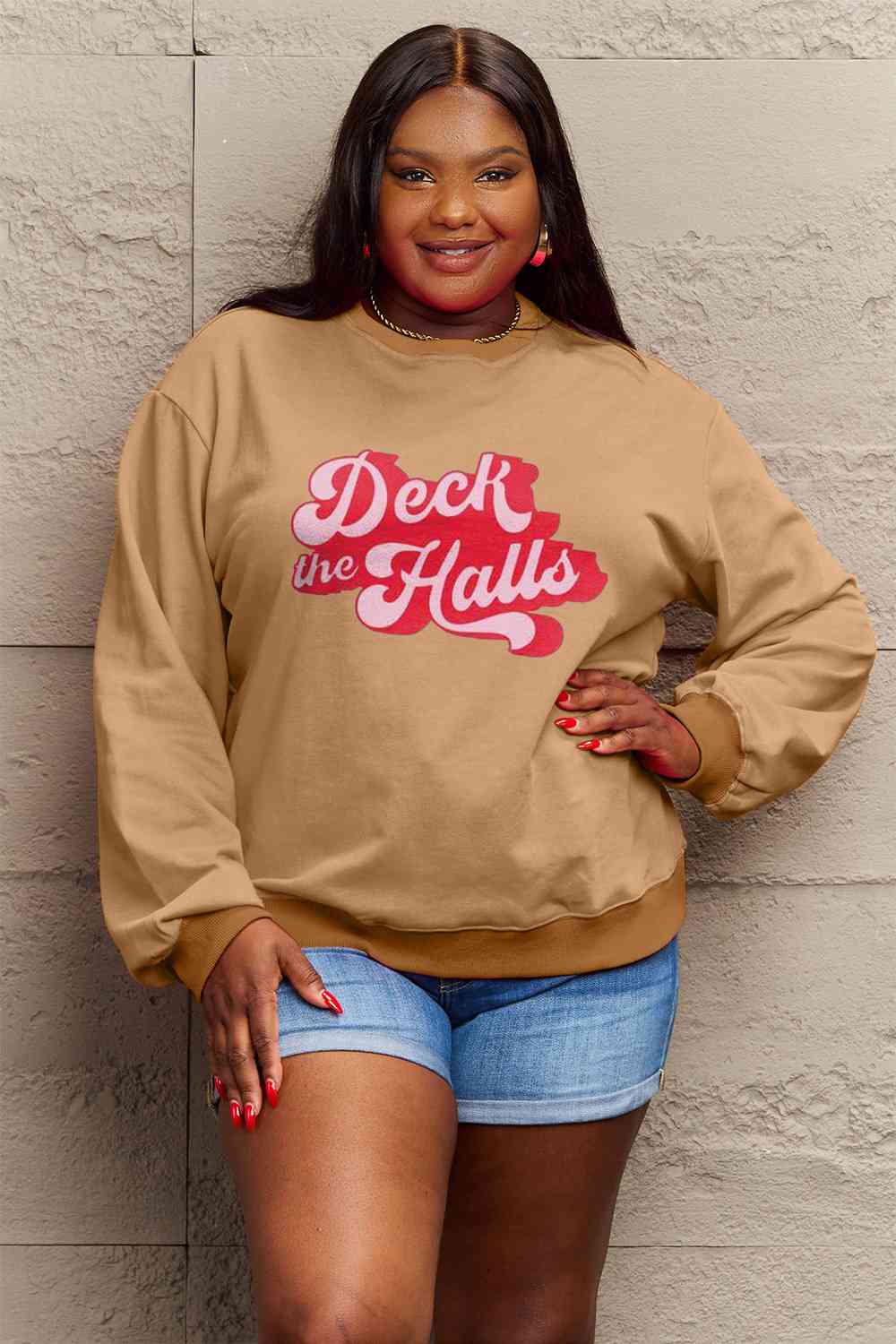 DECK THE HALLS Graphic Sweatshirt