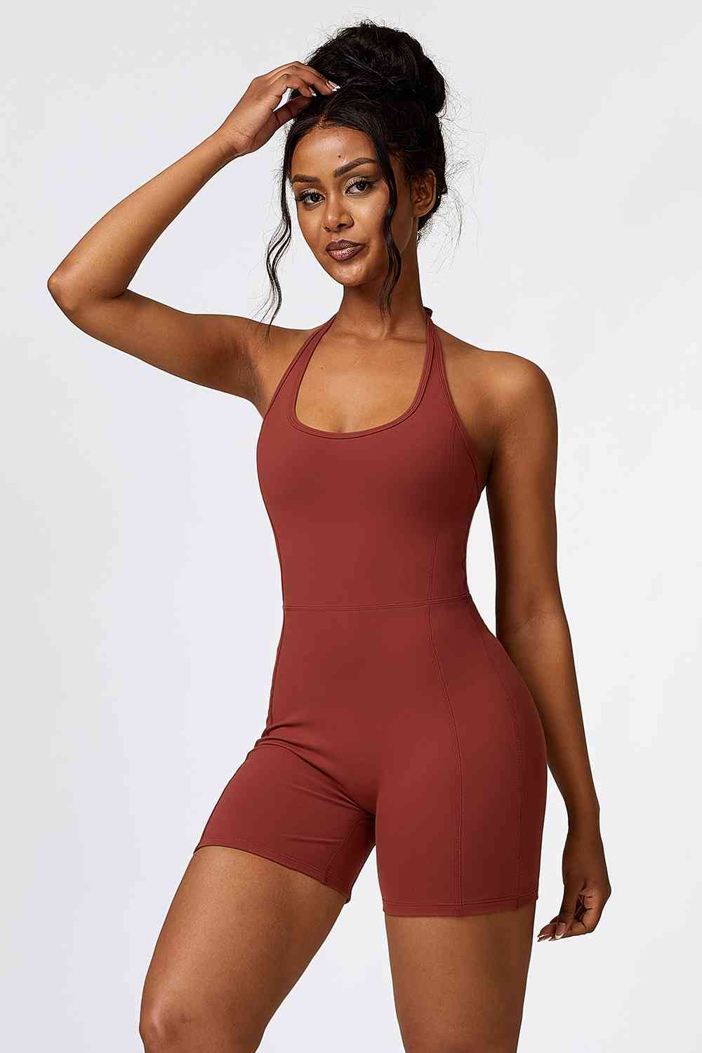 Halter Neck Sports Romper