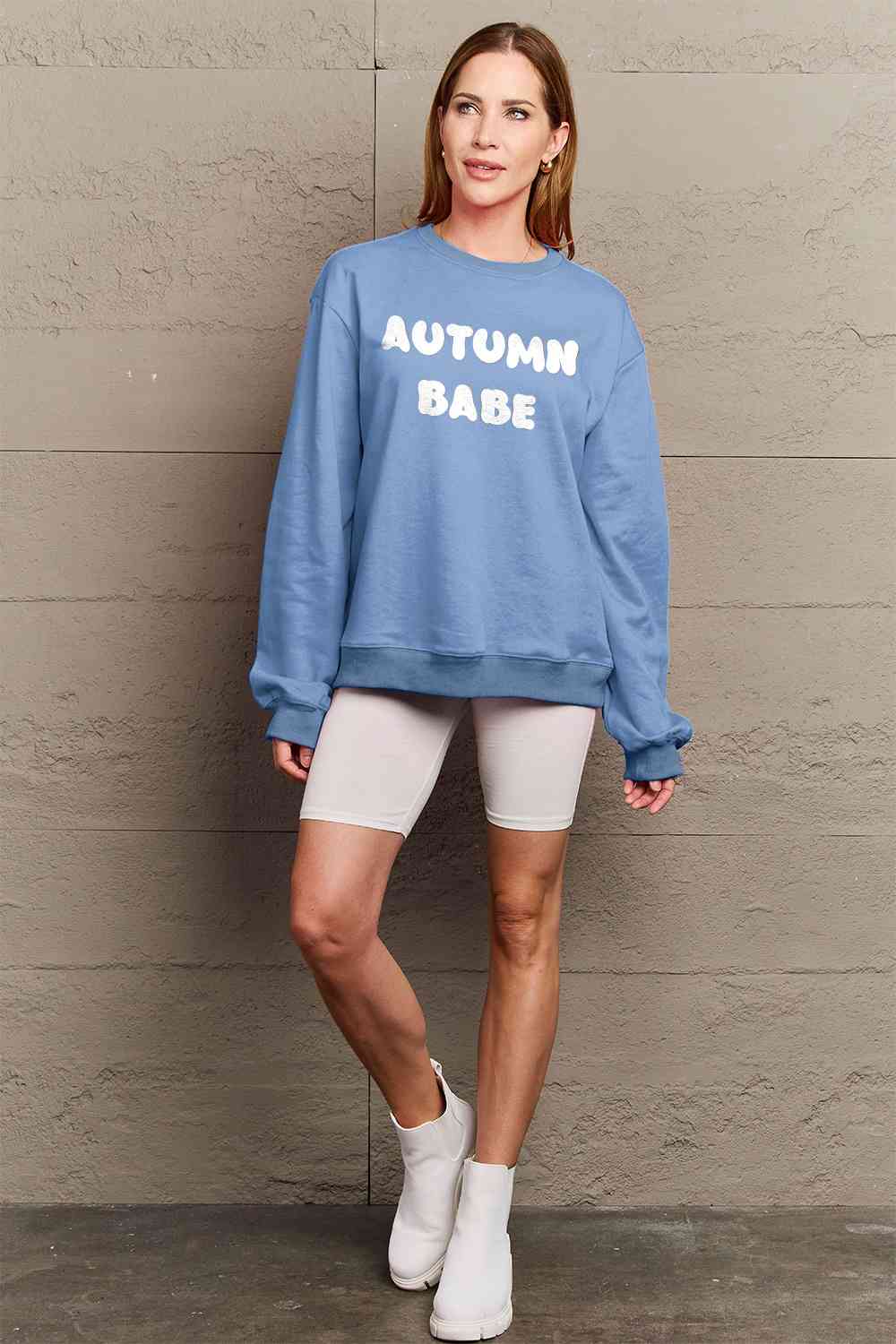 AUTUMN BABE Graphic Sweatshirt