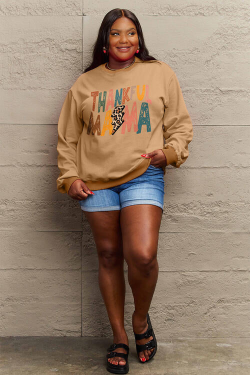 Letter Graphic Long Sleeve Sweatshirt