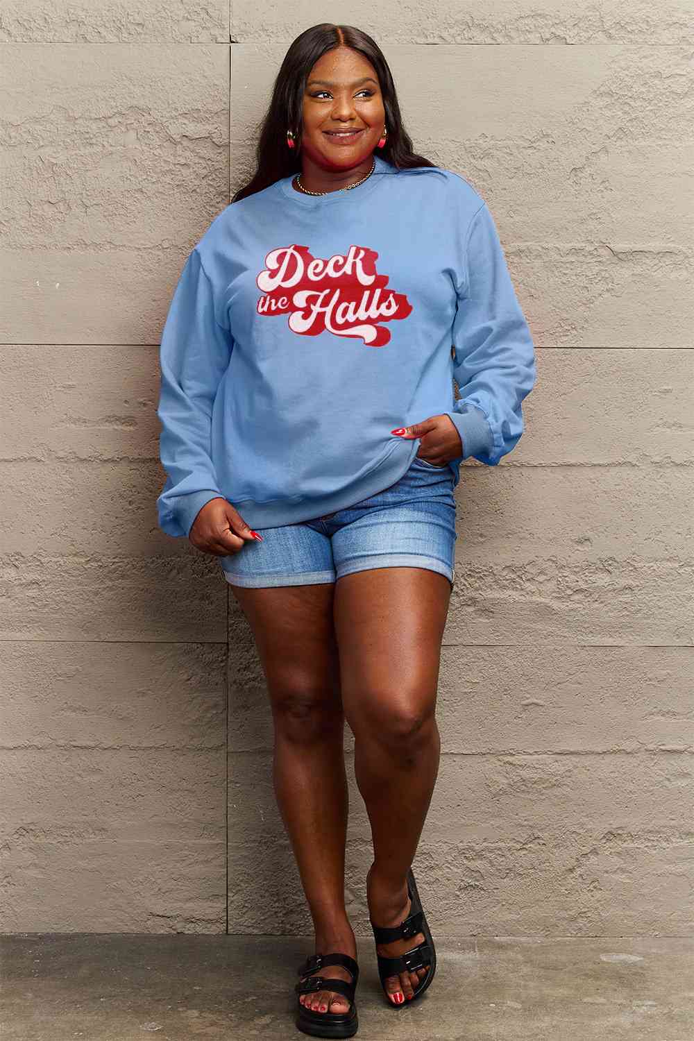 DECK THE HALLS Graphic Sweatshirt