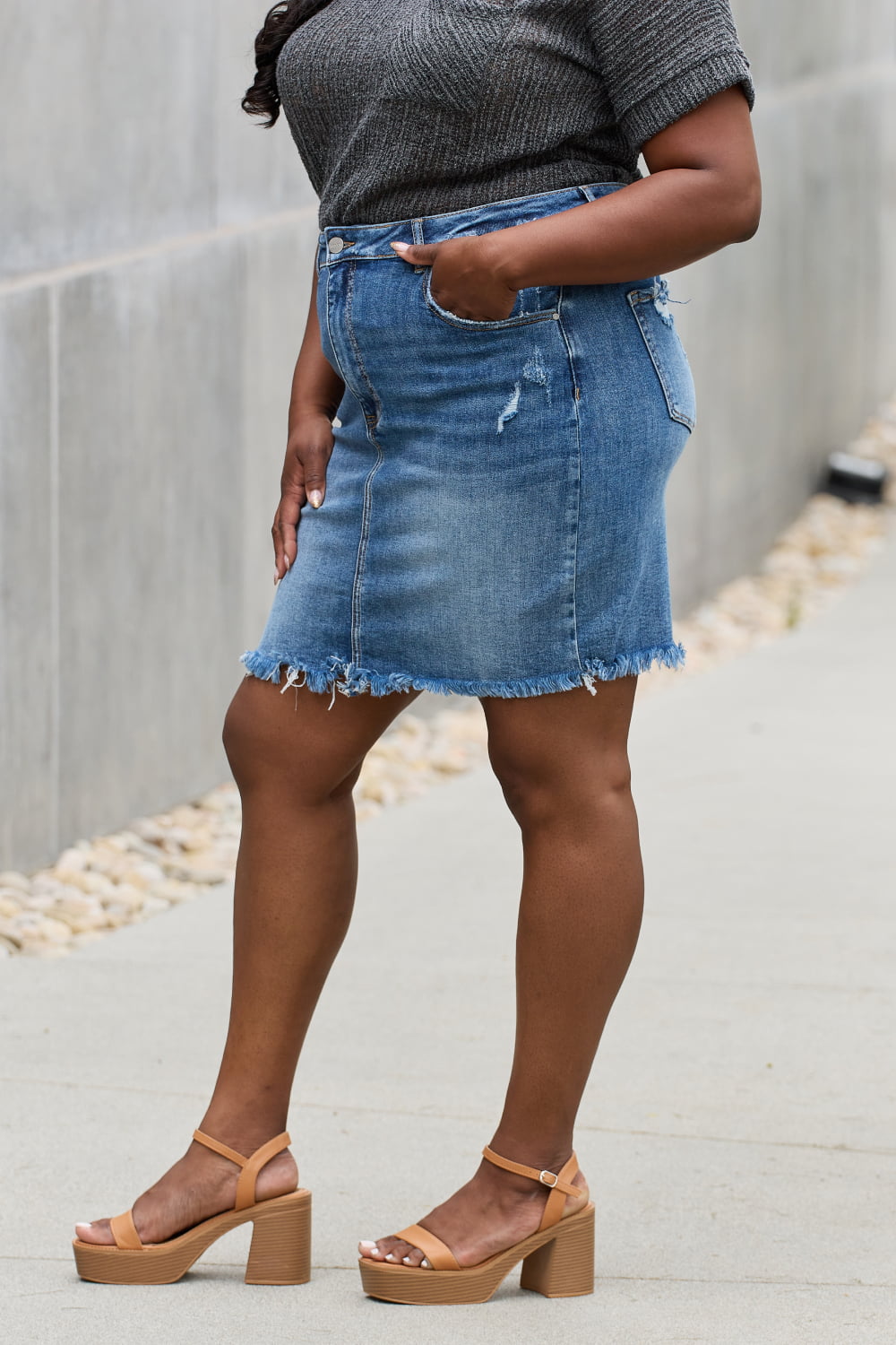 Denim Mini Skirt