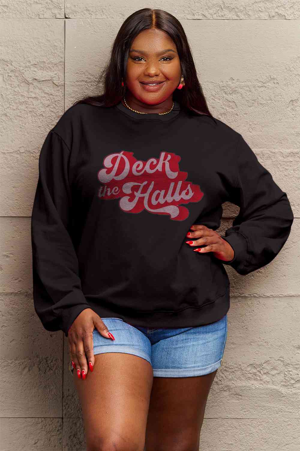 DECK THE HALLS Graphic Sweatshirt