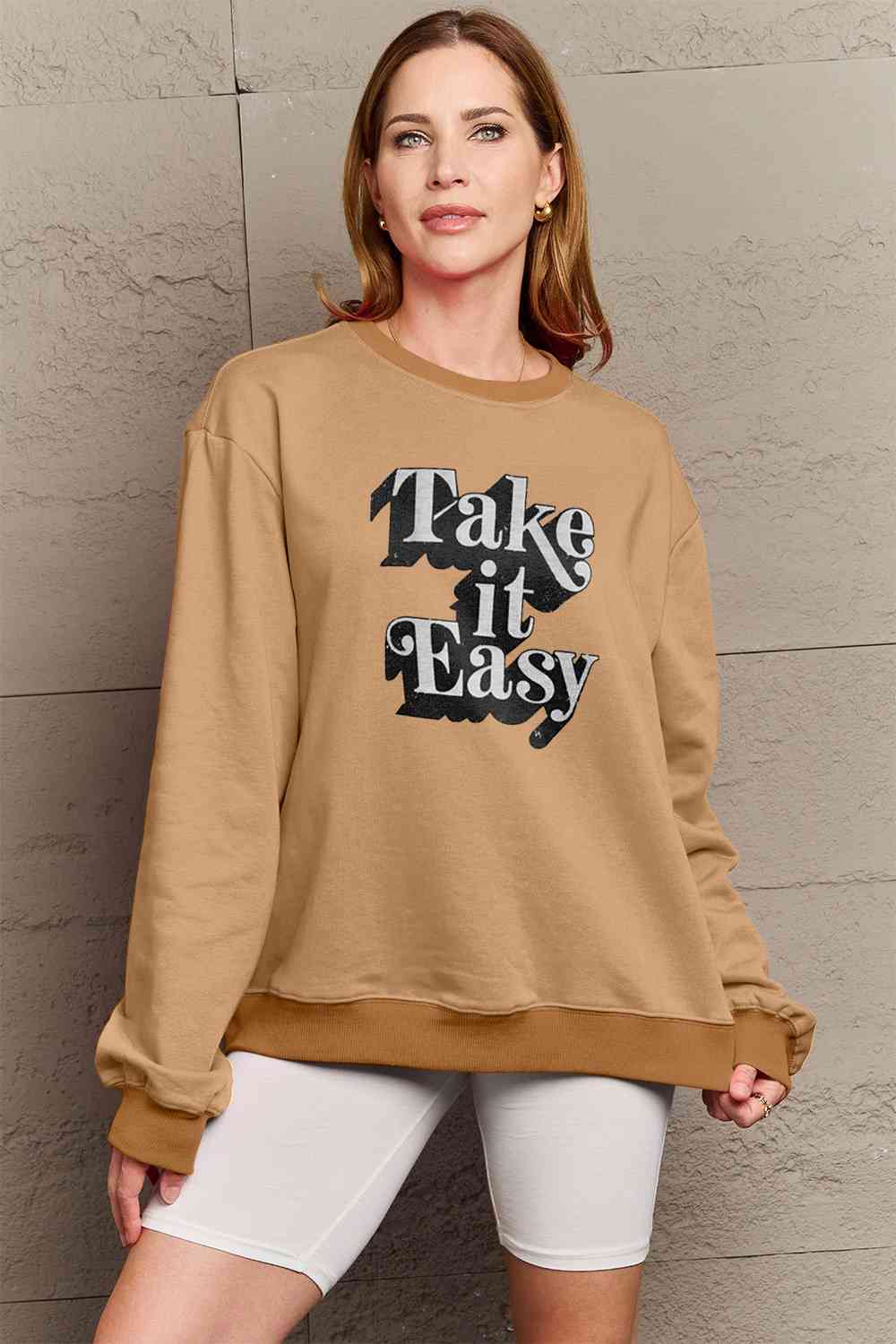 TAKE IT EASY Graphic Sweatshirt