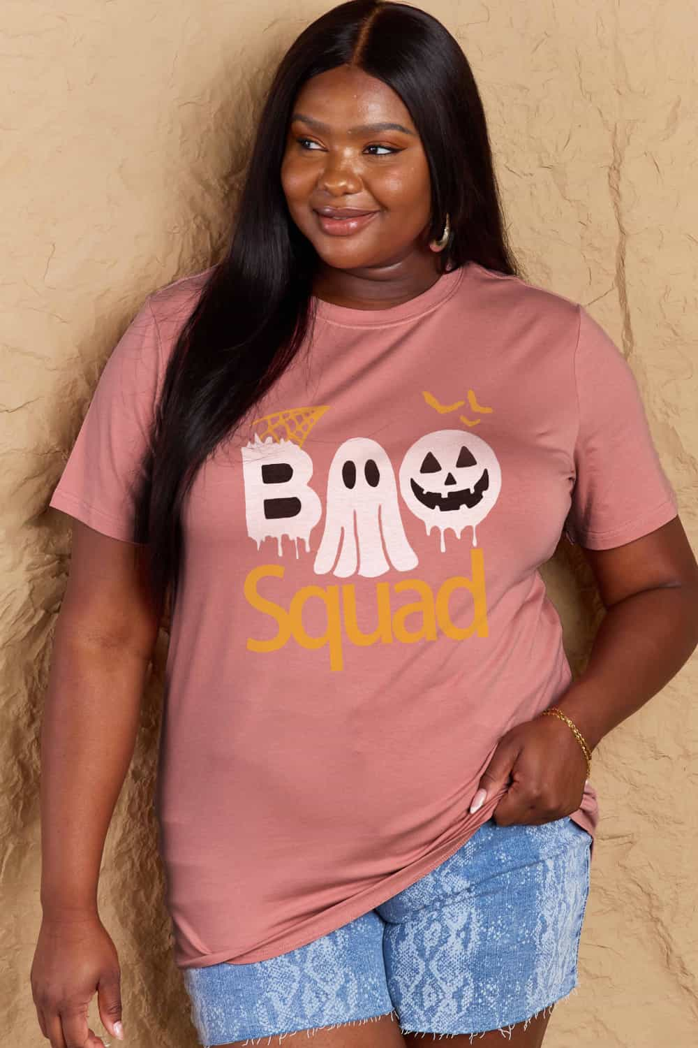 BOO SQUAD Graphic Cotton T-Shirt