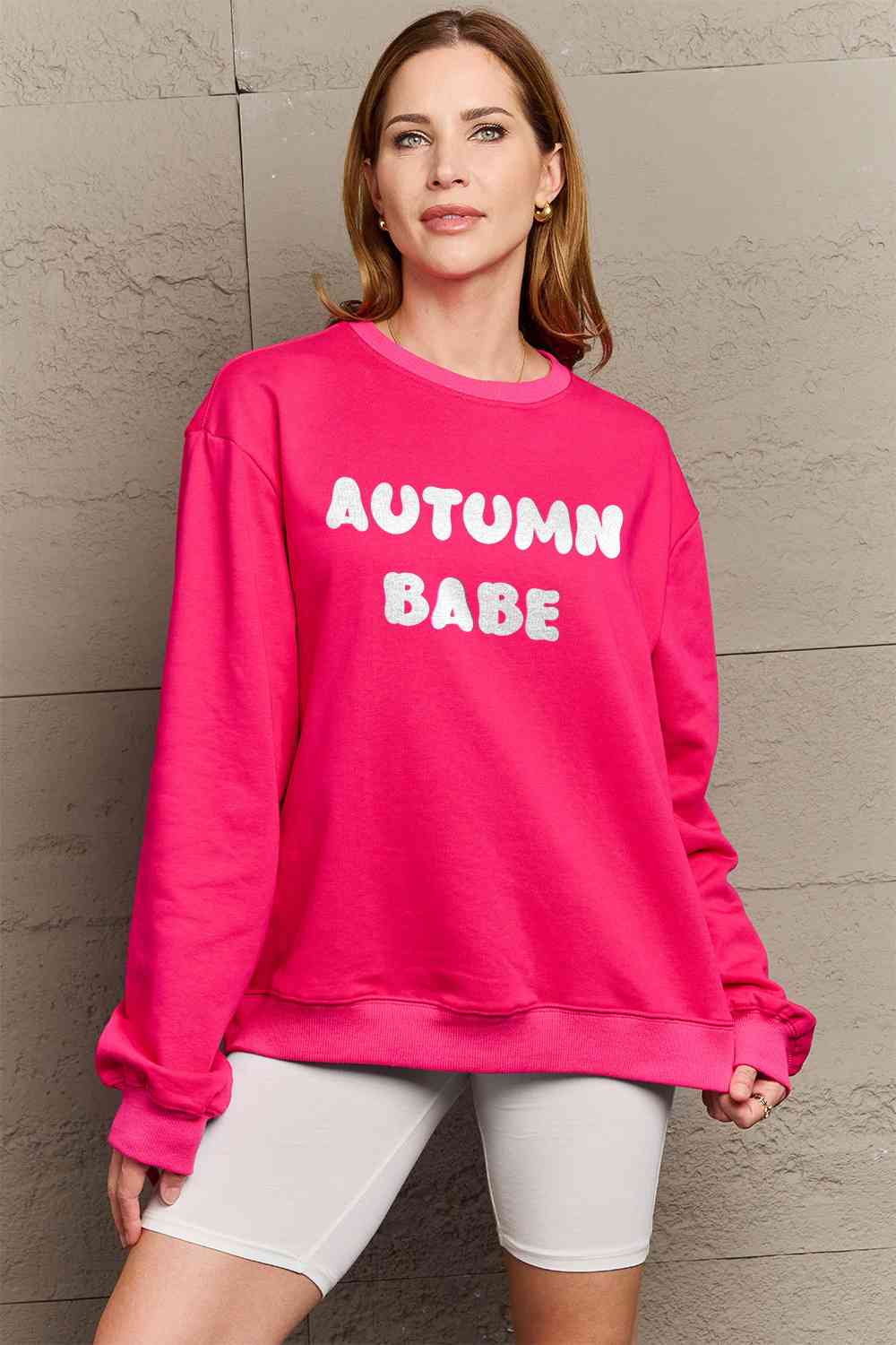 AUTUMN BABE Graphic Sweatshirt