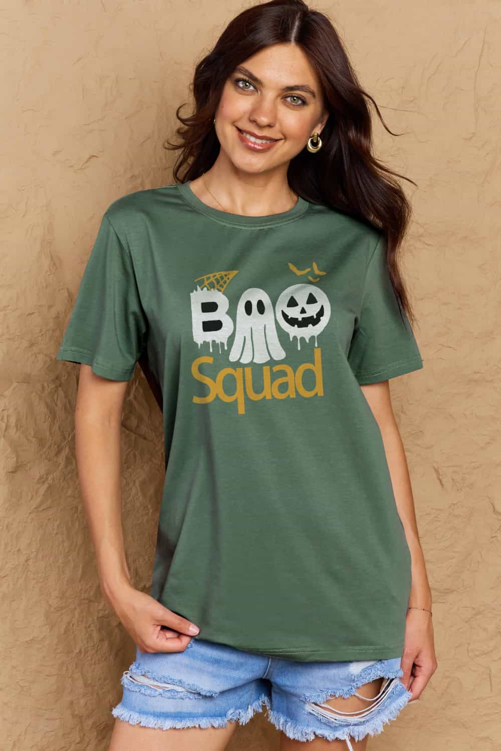 BOO SQUAD Graphic Cotton T-Shirt