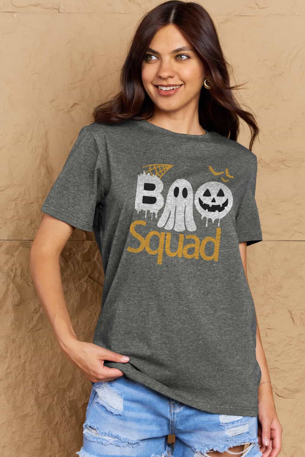 BOO SQUAD Graphic Cotton T-Shirt