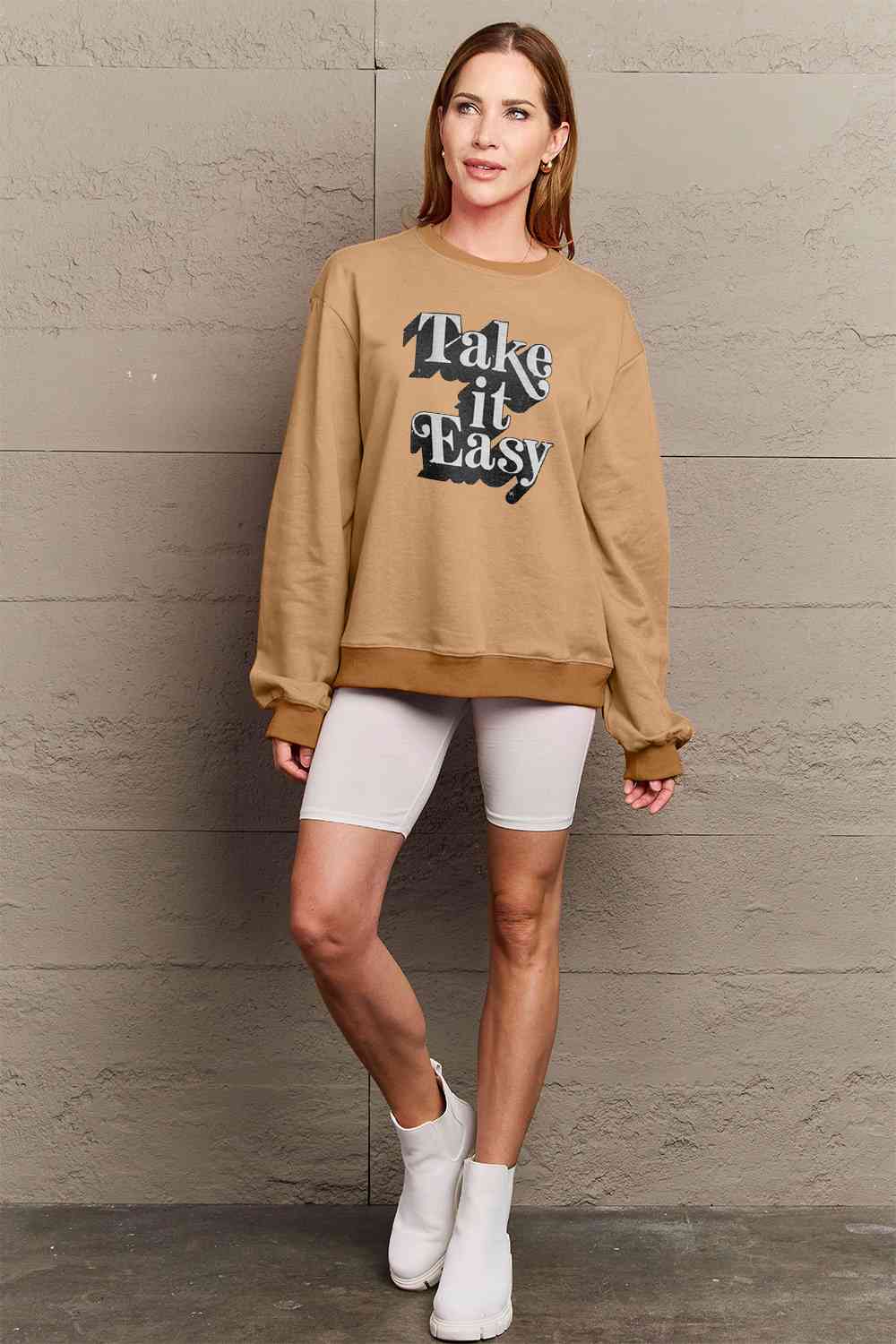 TAKE IT EASY Graphic Sweatshirt