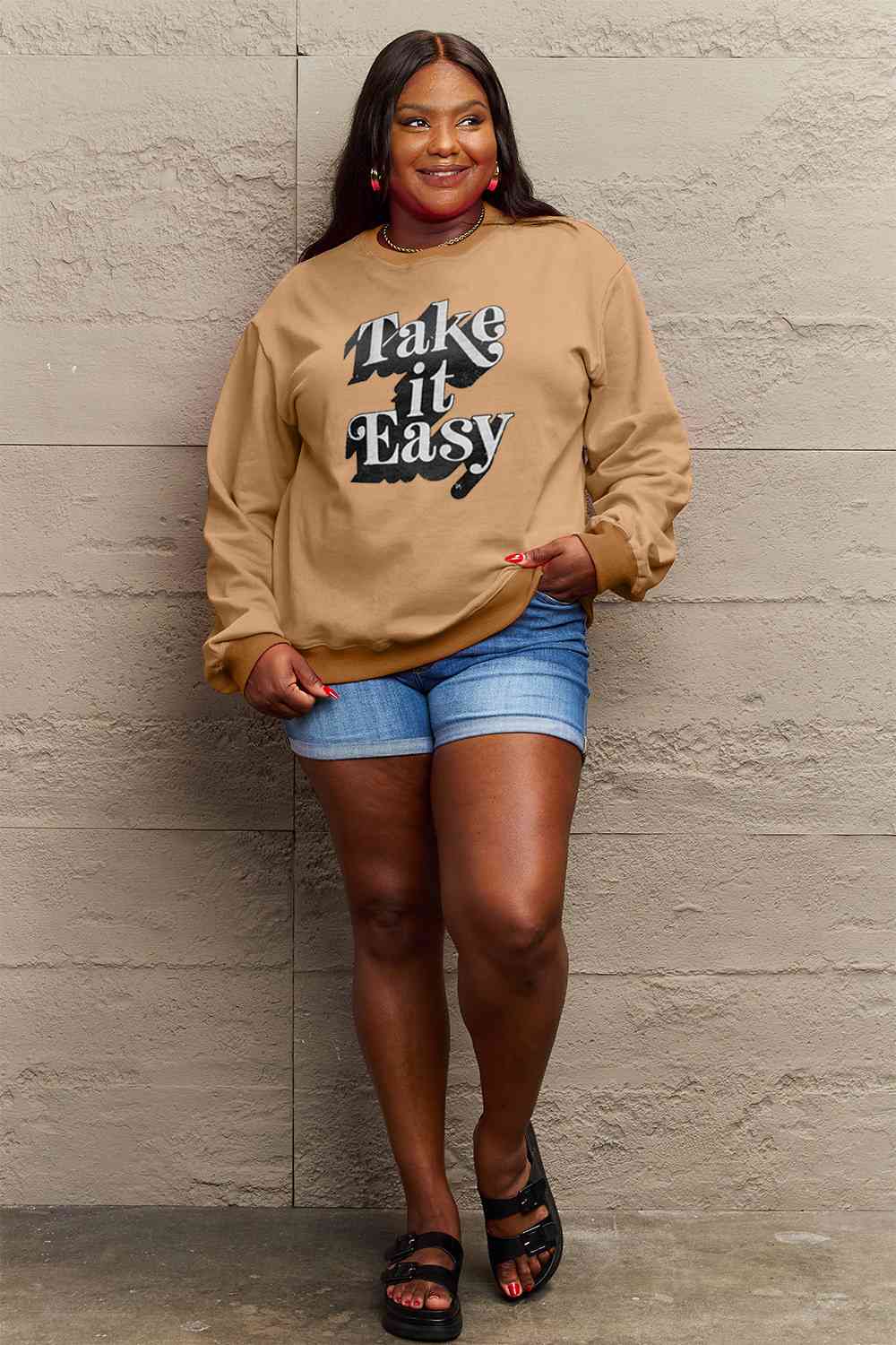 TAKE IT EASY Graphic Sweatshirt