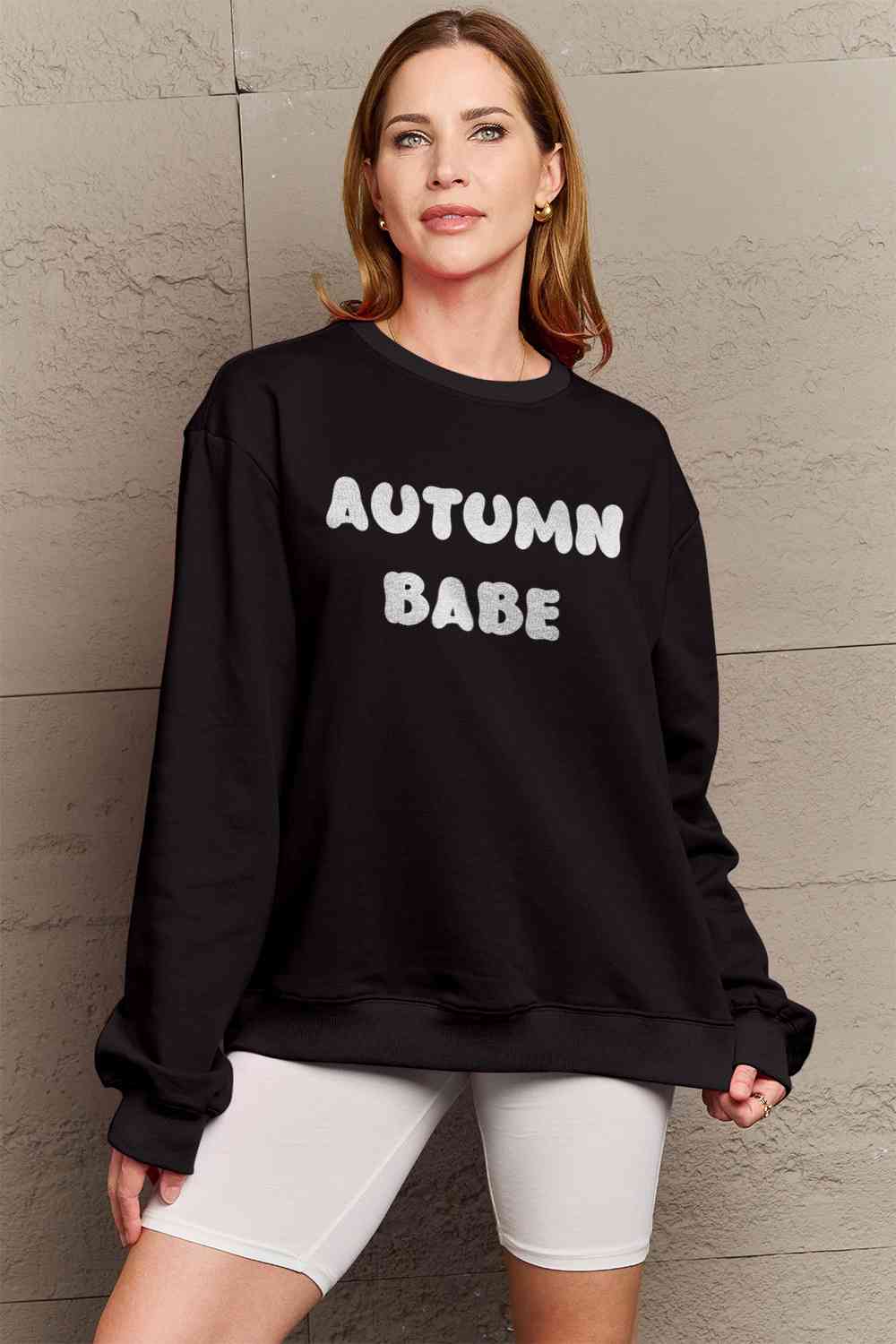 AUTUMN BABE Graphic Sweatshirt