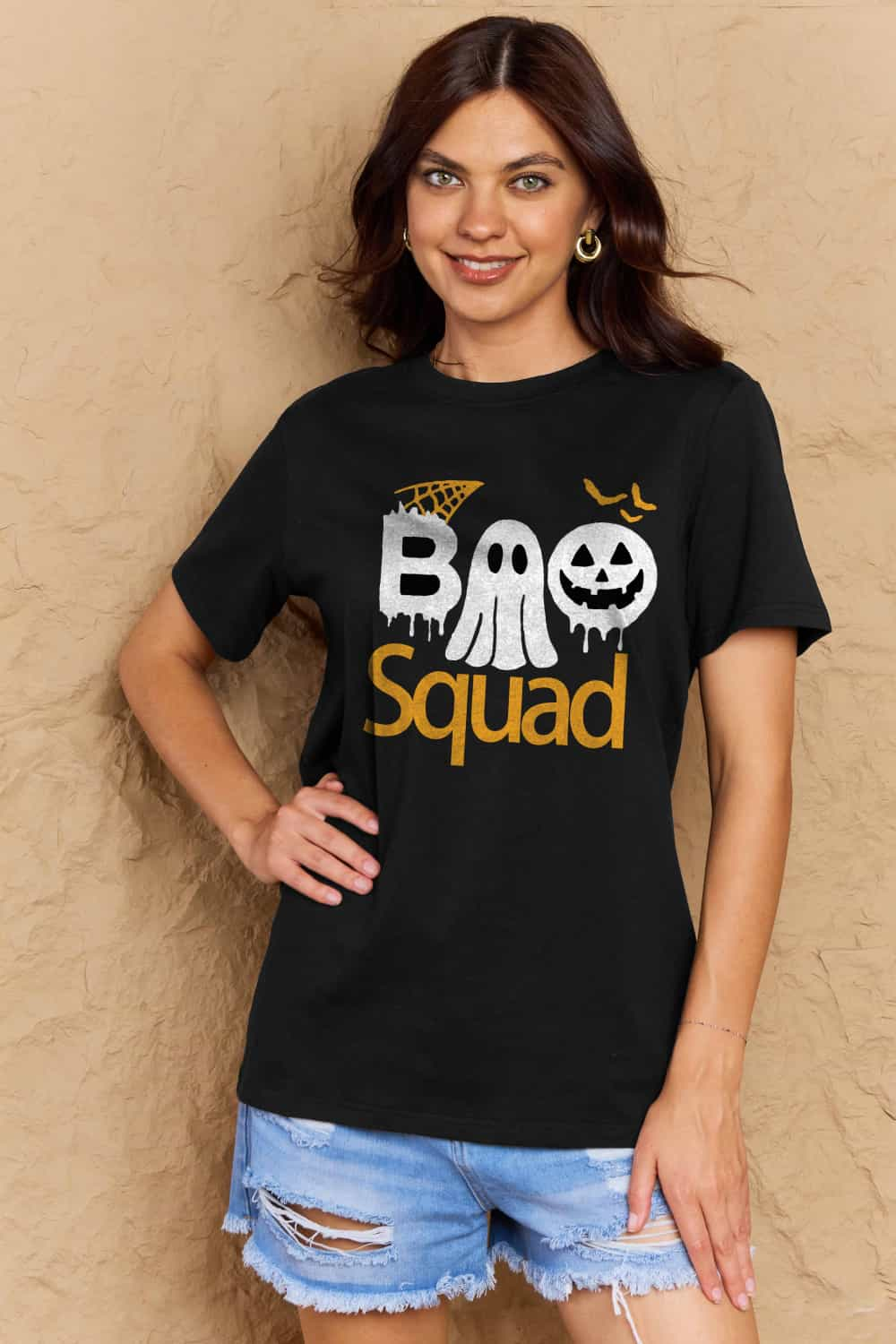 BOO SQUAD Graphic Cotton T-Shirt