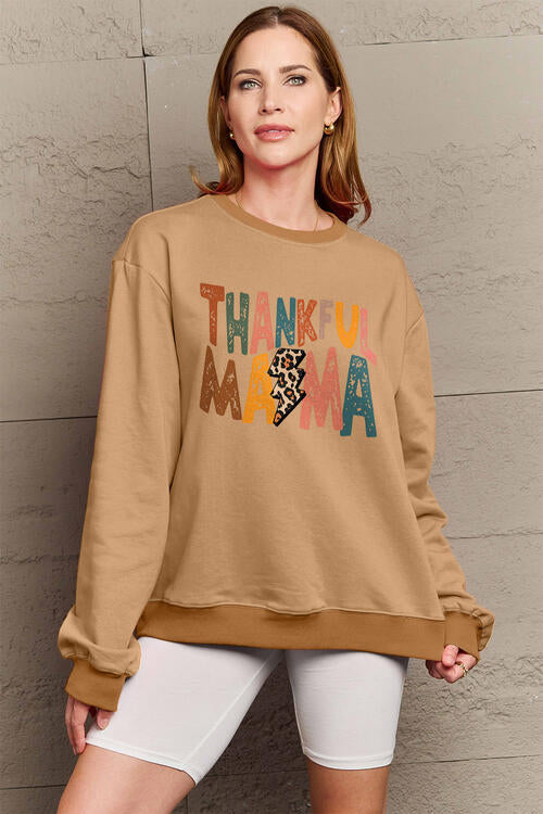 Letter Graphic Long Sleeve Sweatshirt