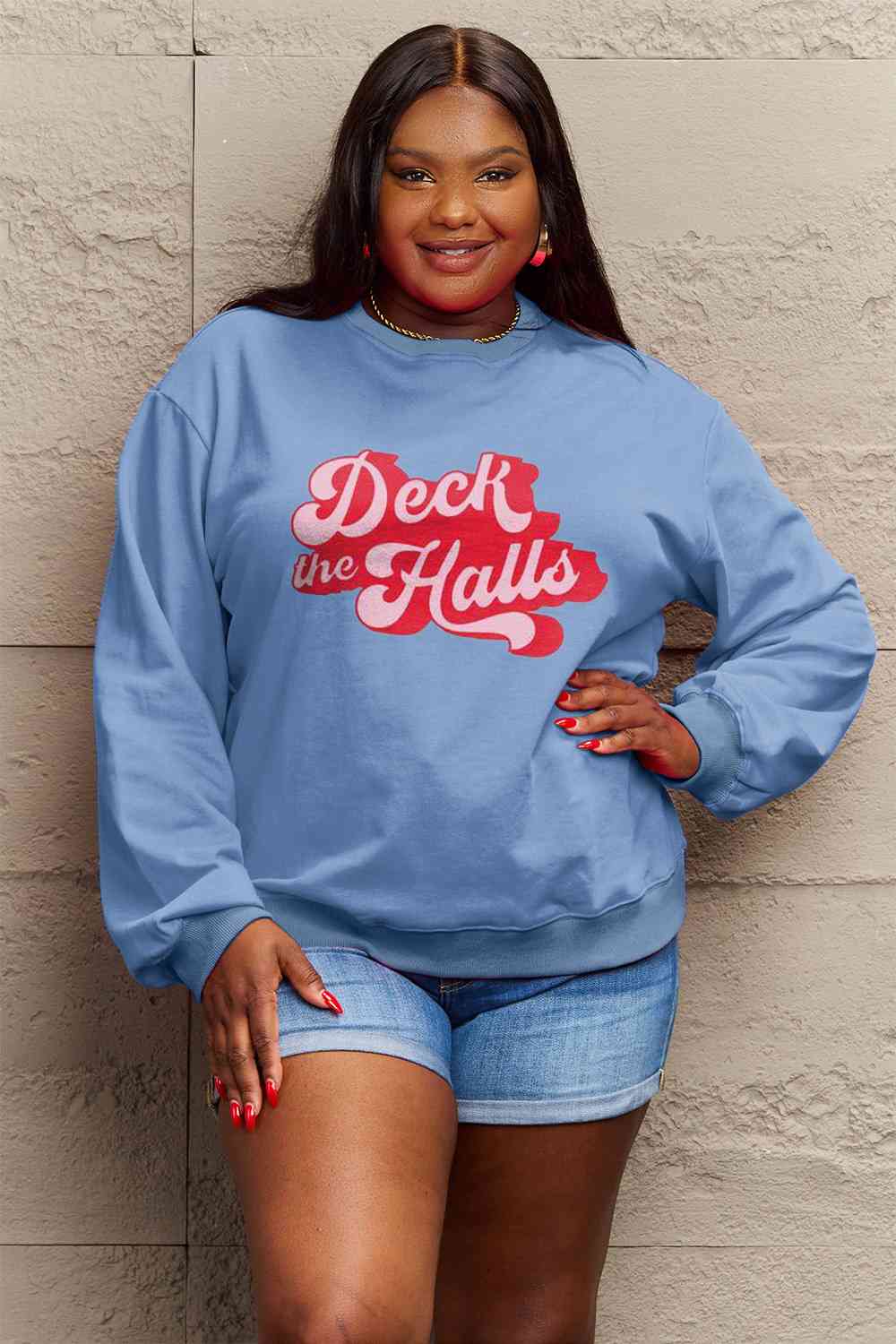 DECK THE HALLS Graphic Sweatshirt