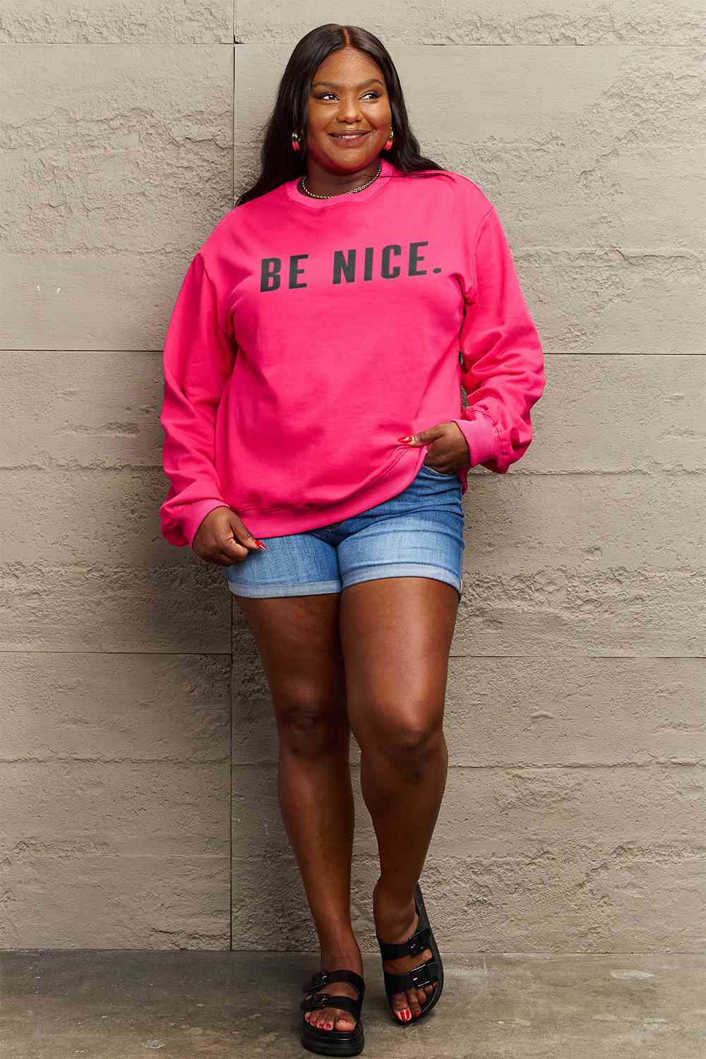 BE NICE Graphic Sweatshirt