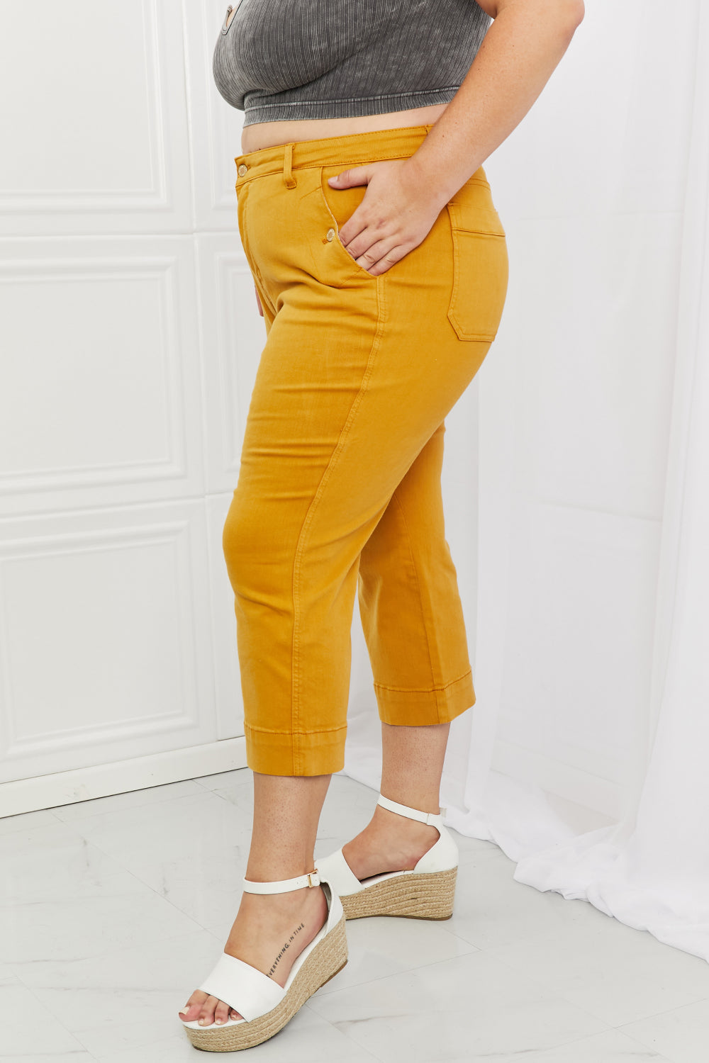 Full Size Straight Leg Cropped Jeans