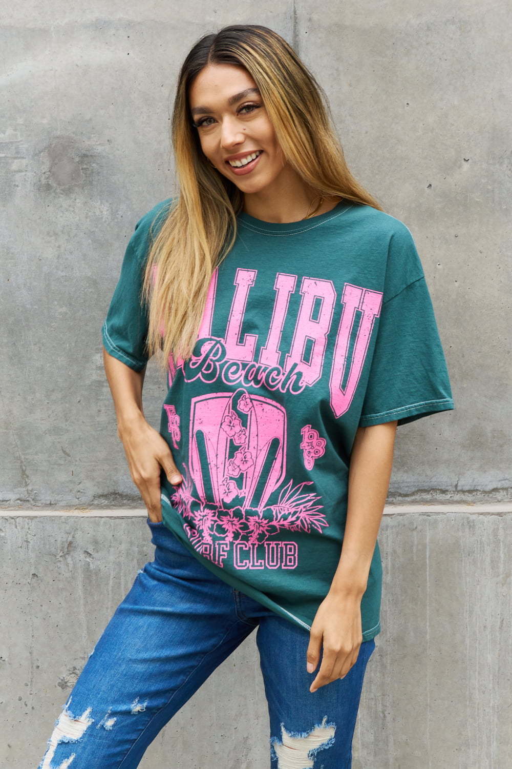 "Malibu Surf Club" Graphic T-Shirt