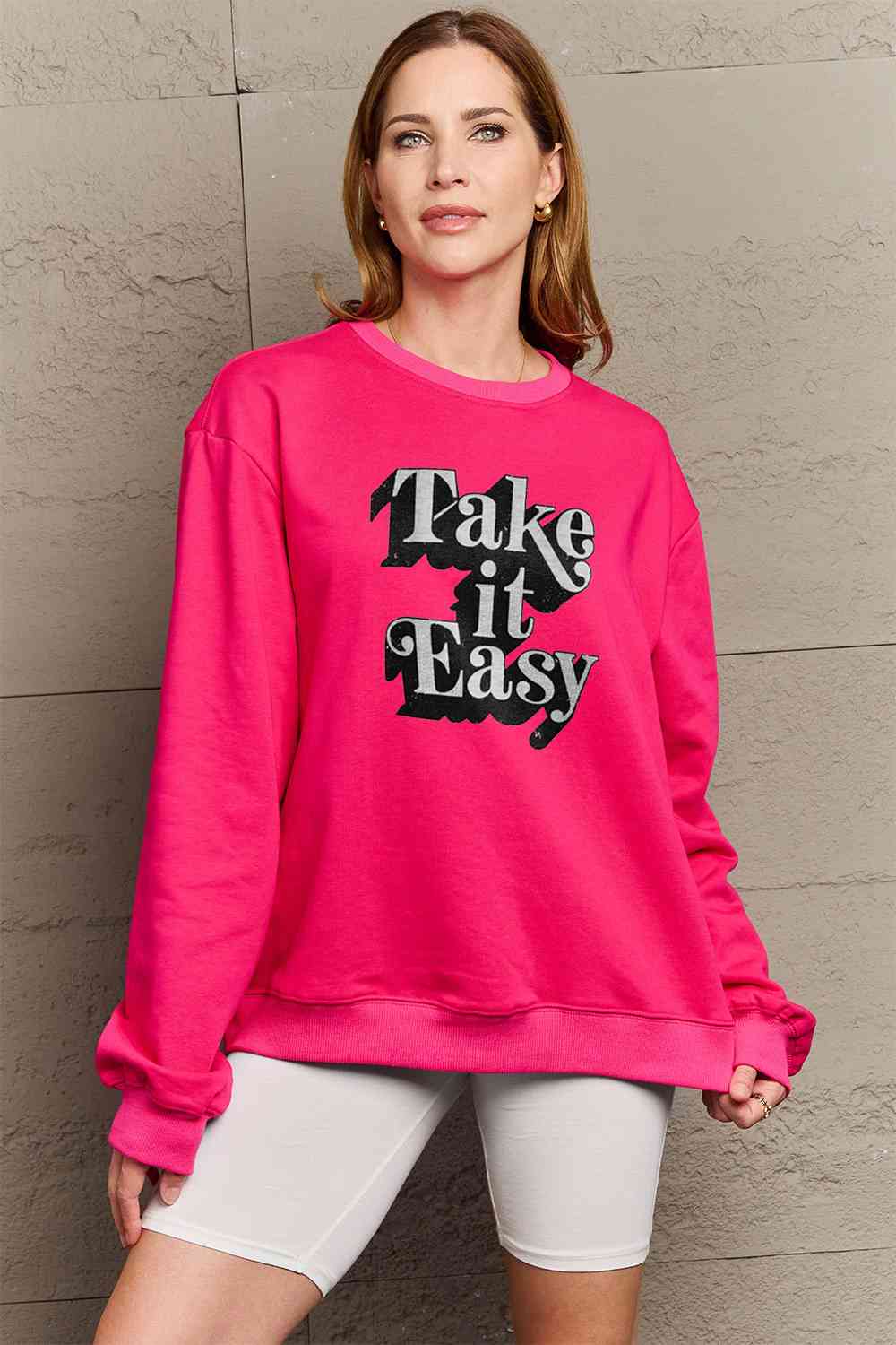 TAKE IT EASY Graphic Sweatshirt