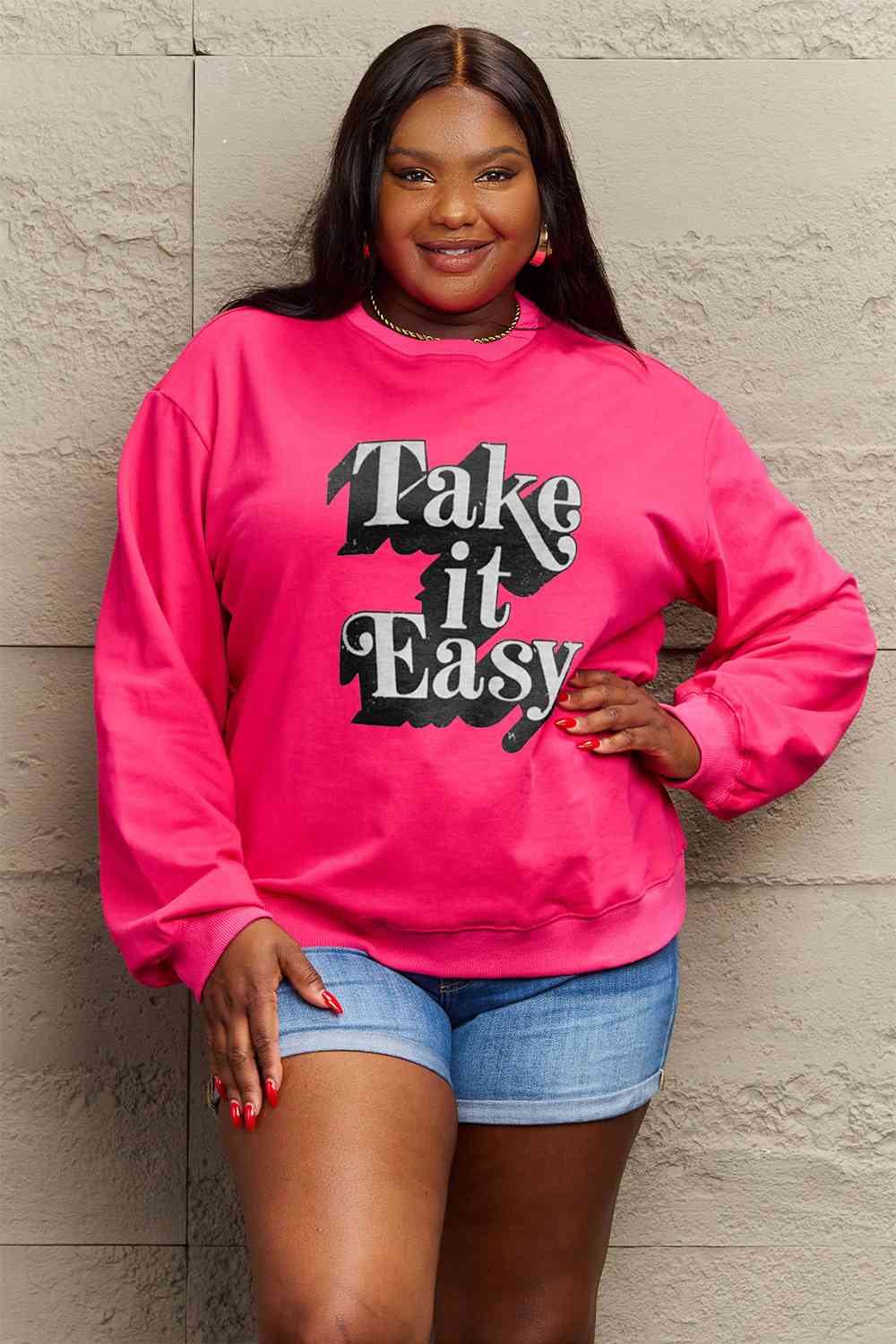 TAKE IT EASY Graphic Sweatshirt