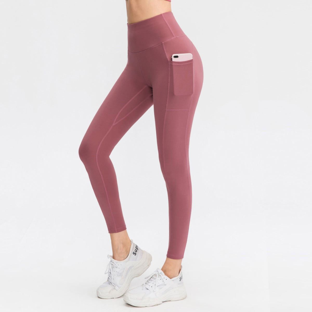 High-Waisted Hip-Lifting Leggings With Pockets