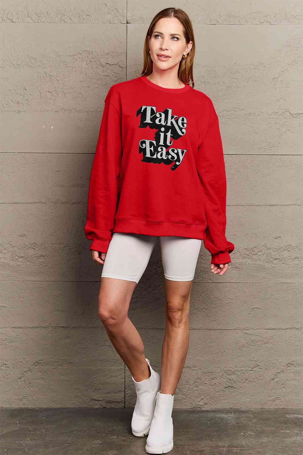 TAKE IT EASY Graphic Sweatshirt