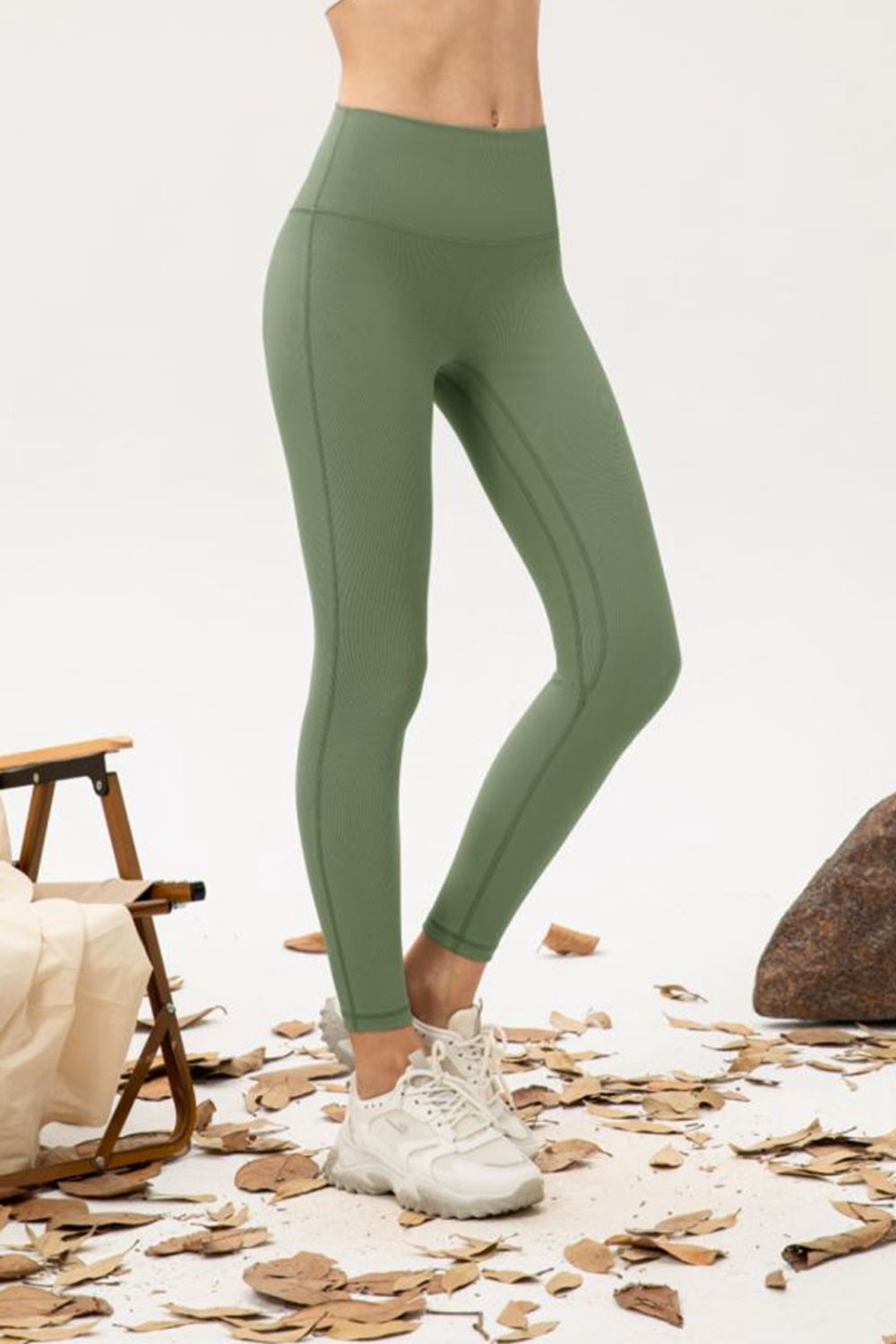 Seamless Fleece Lined Wide Waistband Leggings