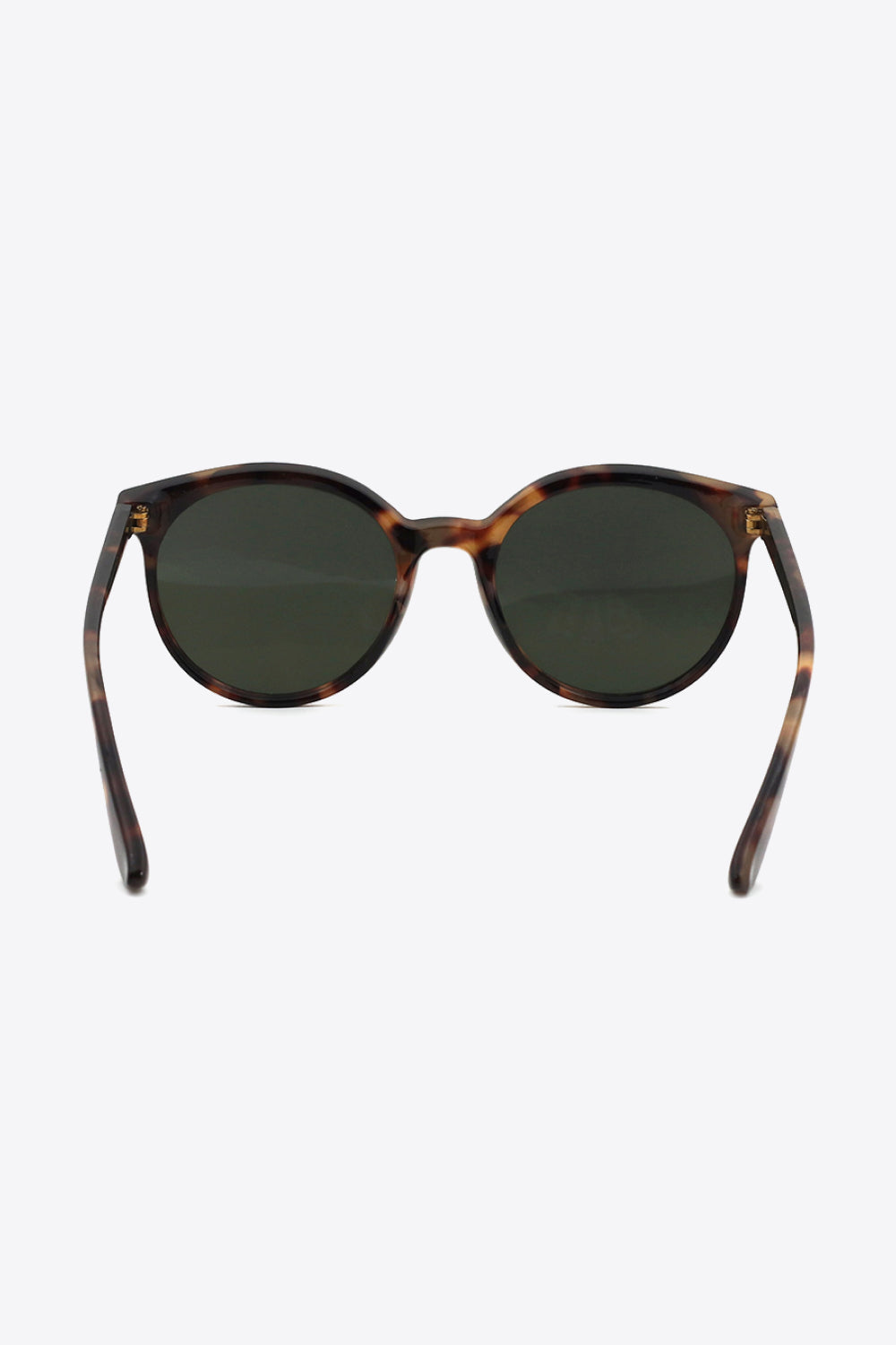 Tortoiseshell Round Polycarbonate Sunglasses