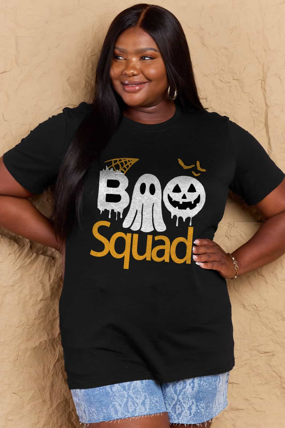 BOO SQUAD Graphic Cotton T-Shirt