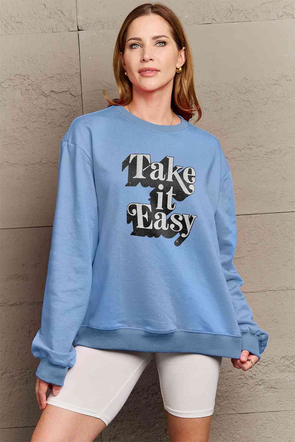 TAKE IT EASY Graphic Sweatshirt