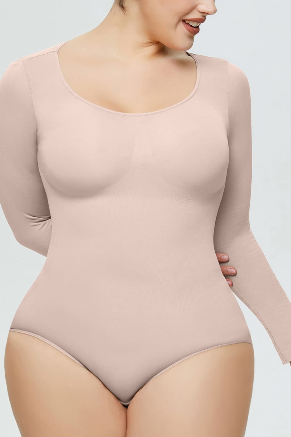 Full Size Long Sleeve Shaping Bodysuit