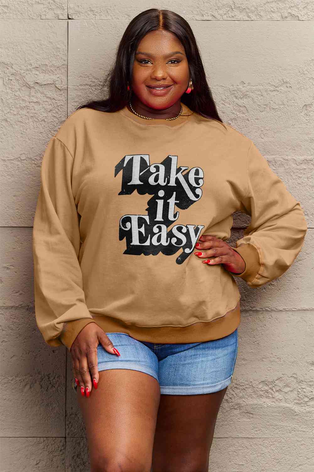 TAKE IT EASY Graphic Sweatshirt