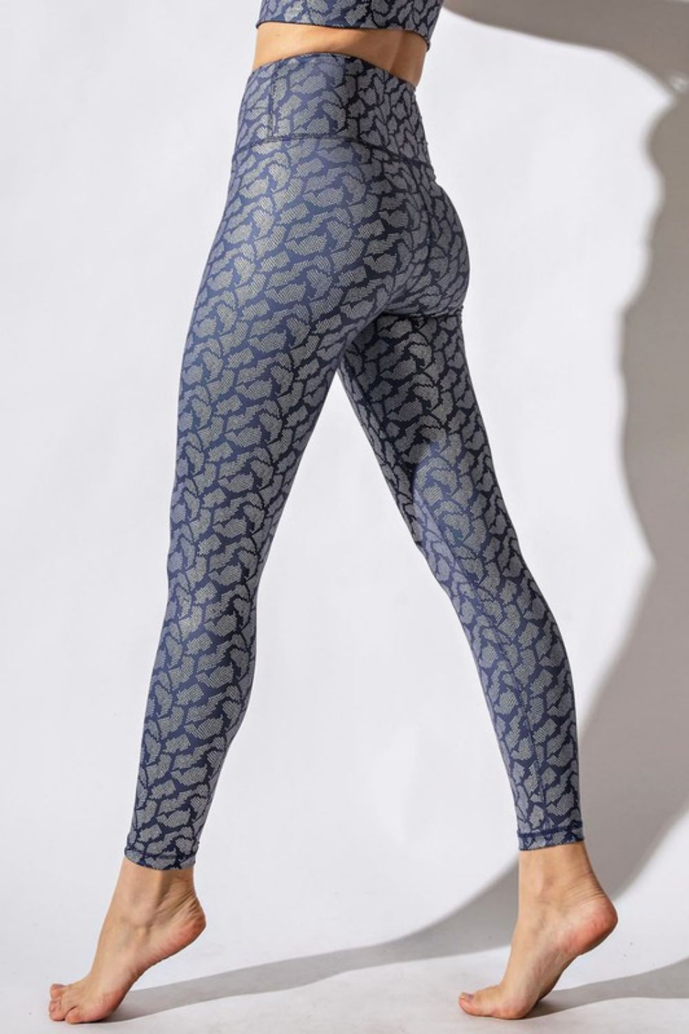 Rae Mode Full Size Printed High-Rise Yoga Leggings