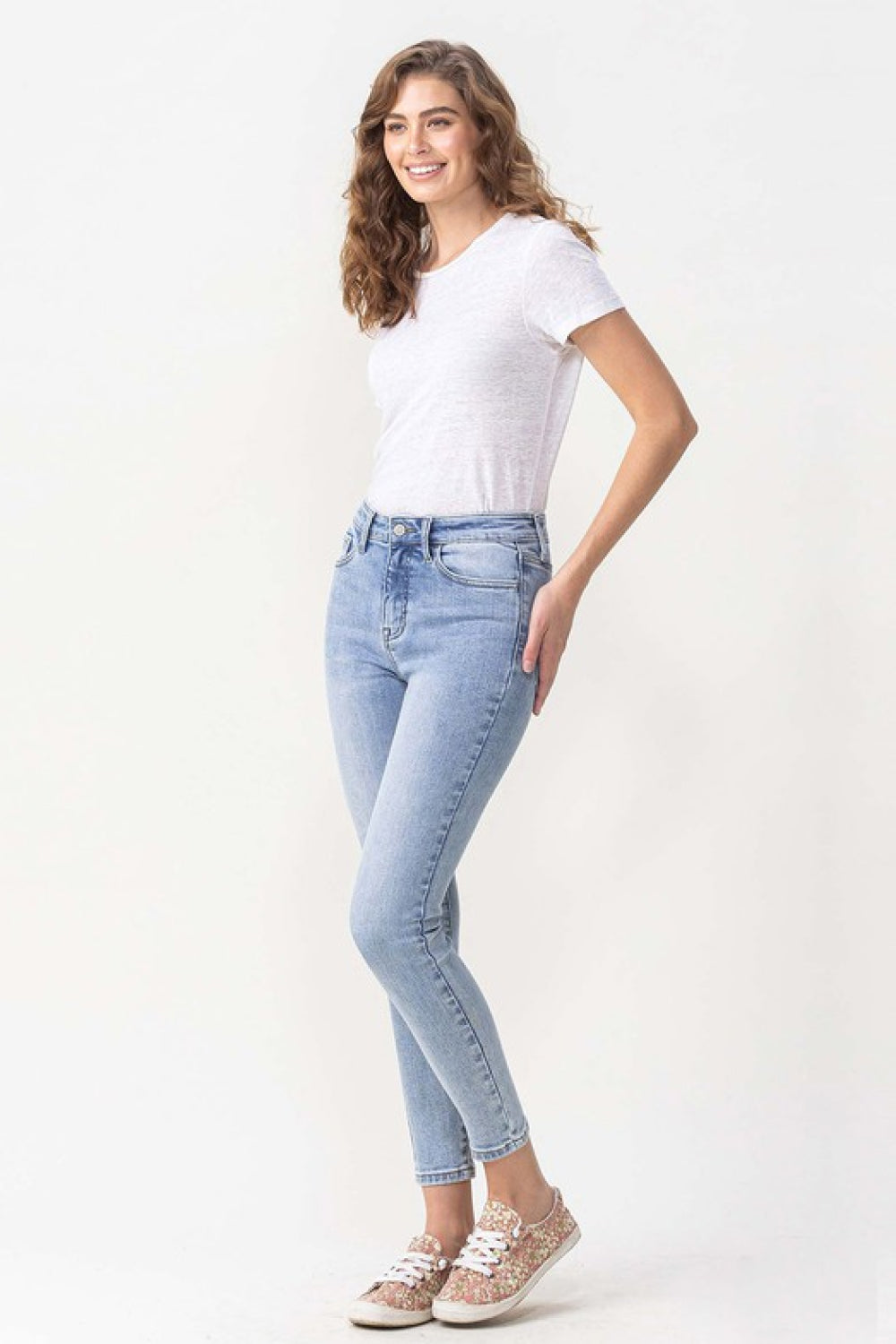 High Rise Crop Skinny Jeans