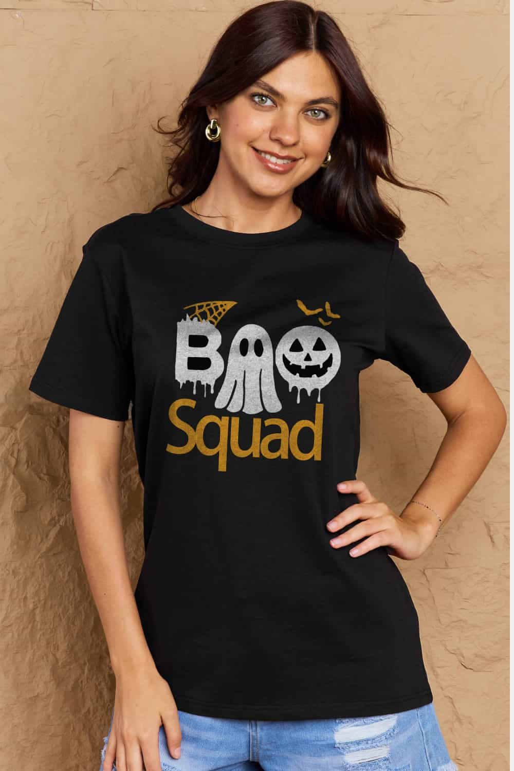 BOO SQUAD Graphic Cotton T-Shirt