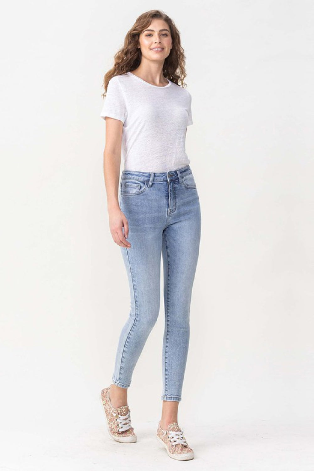 High Rise Crop Skinny Jeans