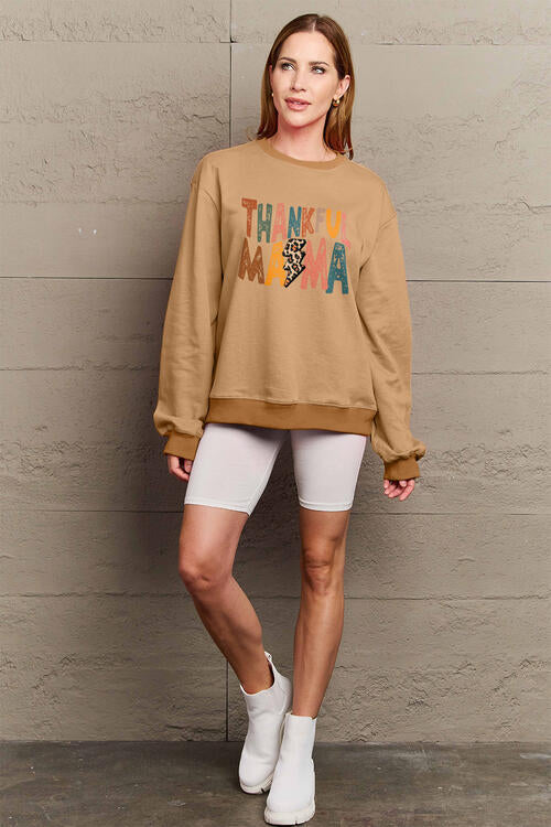 Letter Graphic Long Sleeve Sweatshirt