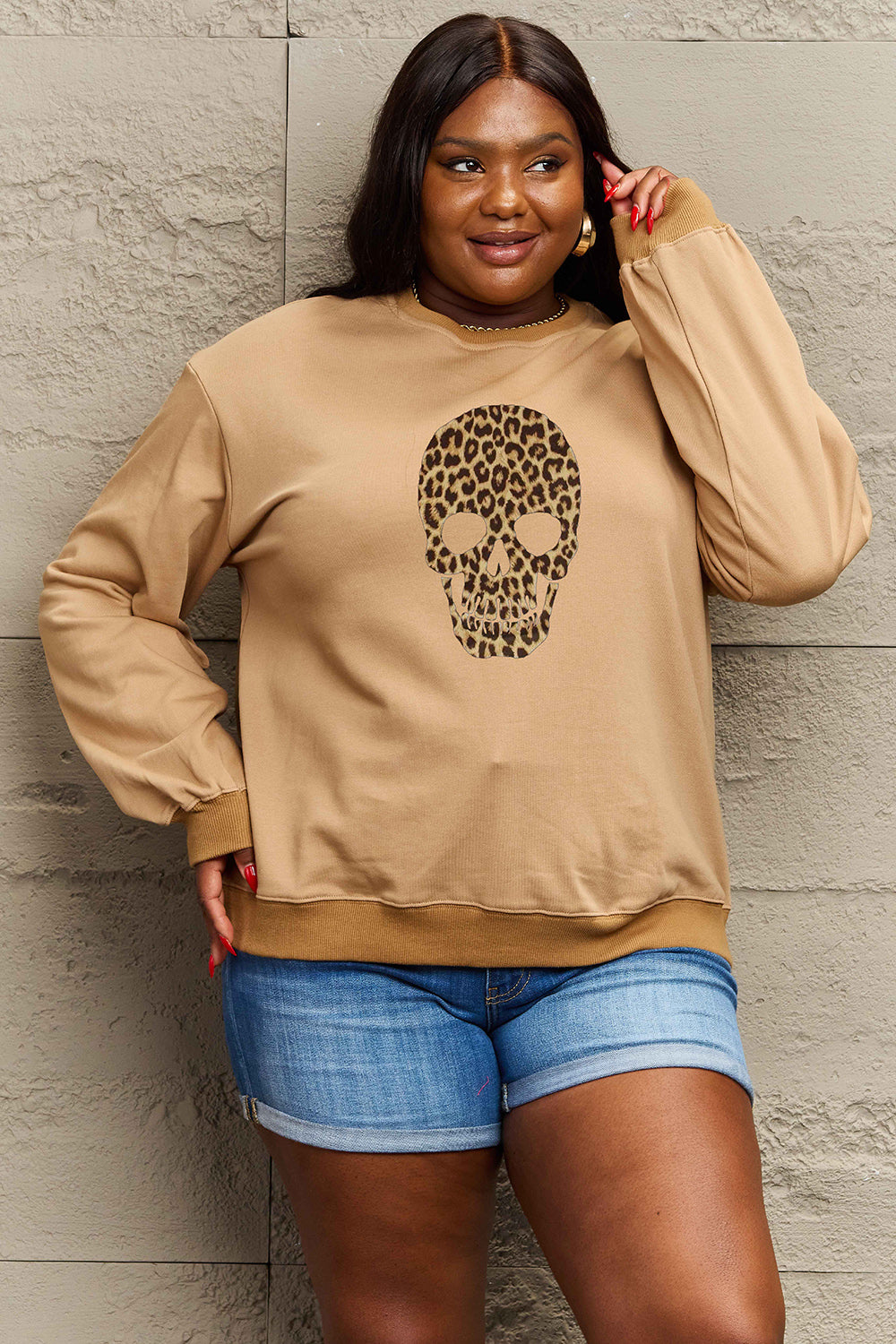 Drop Shoulder Graphic Sweatshirt