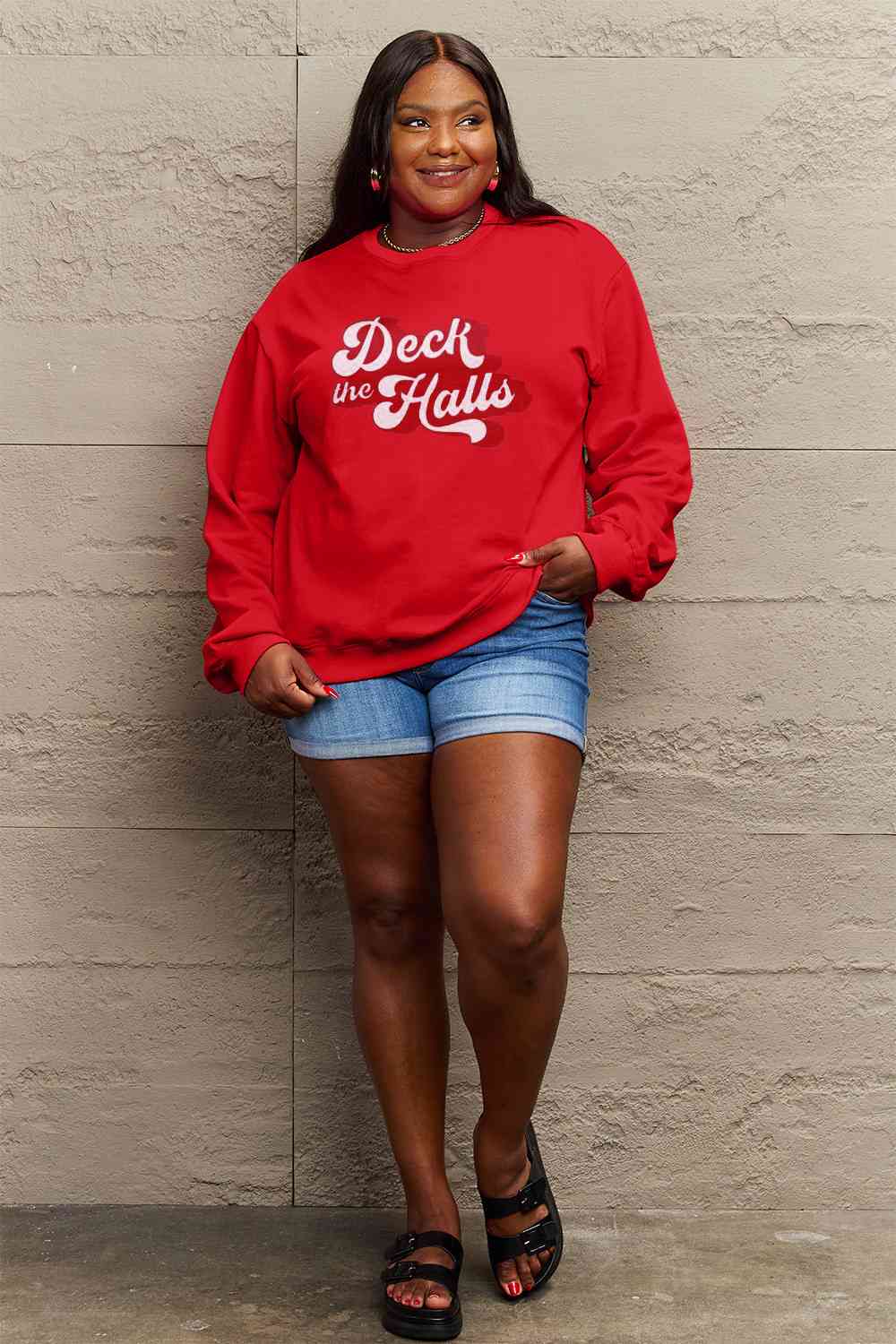 DECK THE HALLS Graphic Sweatshirt